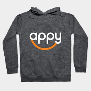 Appy White Logo Hoodie